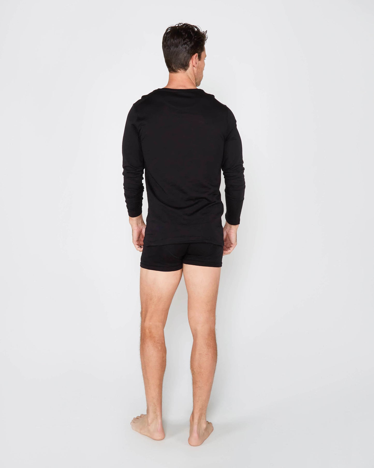 WARRIOR LONG SLEEVE CREW BLACK