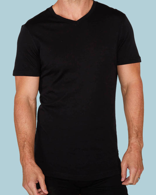 INVICTUS SS V-NECK BLACK