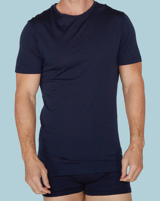 TITAN SS CREW NECK NAVY