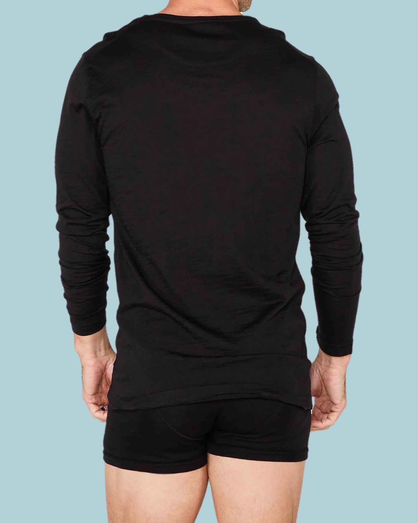 WARRIOR LONG SLEEVE CREW BLACK