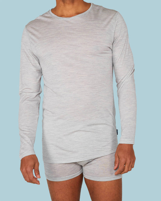 WARRIOR LONG SLEEVE CREW GREY