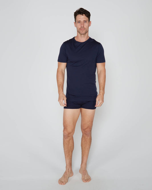 TITAN SS CREW NECK NAVY
