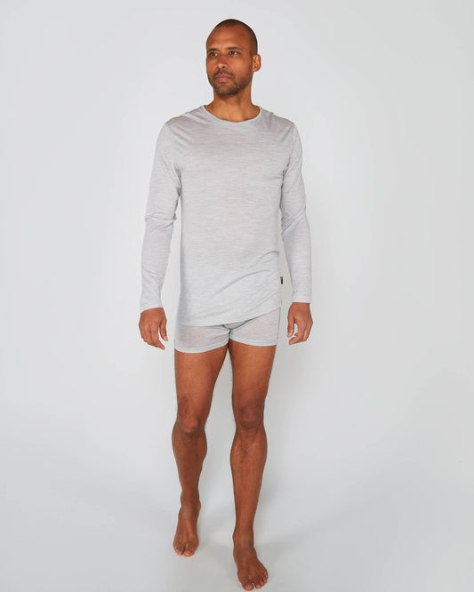 WARRIOR LONG SLEEVE CREW GREY